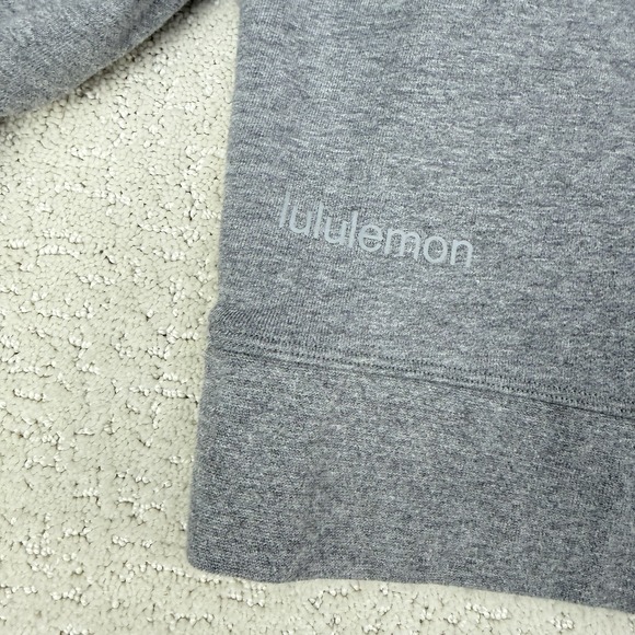 Lululemon All Yours Crew Sweatshirt Gray Size 8 Cotton Oversized - Picture 6 of 11